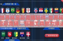 世界杯足彩竞猜软件-世界杯足彩竞猜，智能工具助力球迷的娱乐新风尚
