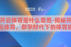 开云体育是什么意思-揭秘开云体育，数字时代下的体育娱乐新生态