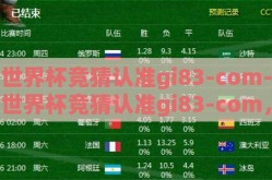 世界杯竞猜认准gi83-com-世界杯竞猜认准gi83-com，精准分析，畅享比赛精彩