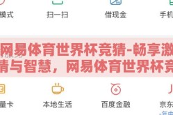网易体育世界杯竞猜-畅享激情与智慧，网易体育世界杯竞猜的独特魅力