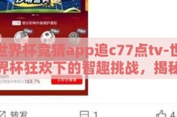 世界杯竞猜app追c77点tv-世界杯狂欢下的智趣挑战，揭秘C77点TV的不容错过