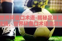 世界杯盘口术语-揭秘足球竞技场，世界杯盘口术语全攻略