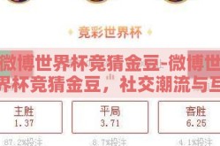 微博世界杯竞猜金豆-微博世界杯竞猜金豆，社交潮流与互动娱乐的完美碰撞