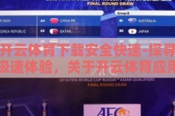 开云体育下载安全快速-探寻极速体验，关于开云体育应用的下载安全与速度之道