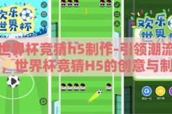 世界杯竞猜h5制作-引领潮流，世界杯竞猜H5的创意与制作探索