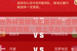 世界杯竞猜哪里能买到-世界杯竞猜攻略，线上平台与线下渠道哪种更适合你？