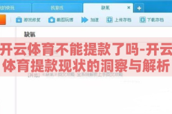 开云体育不能提款了吗-开云体育提款现状的洞察与解析