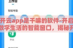 开云app是干嘛的软件-开启数字生活的智能窗口，揭秘开云APP的多彩功能