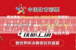 体彩世界杯竞猜决赛-走进体彩世界杯竞猜决赛，激情与策略的碰撞