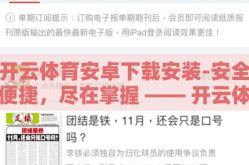 开云体育安卓下载安装-安全便捷，尽在掌握 —— 开云体育安卓应用下载指南