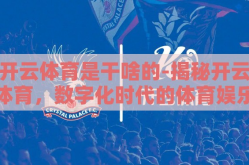 开云体育是干啥的-揭秘开云体育，数字化时代的体育娱乐新航向