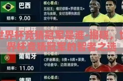 世界杯竞猜冠军是谁-揭晓，世界杯竞猜冠军的智者之选