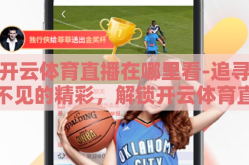 开云体育直播在哪里看-追寻不见的精彩，解锁开云体育直播的观看途径