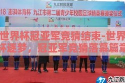 世界杯冠亚军竞猜结束-世界杯逐梦，冠亚军竞猜落幕篇章