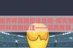 世界杯竞猜投注攻略-探究世界杯竞猜投注——洞悉胜算，赢在起跑线