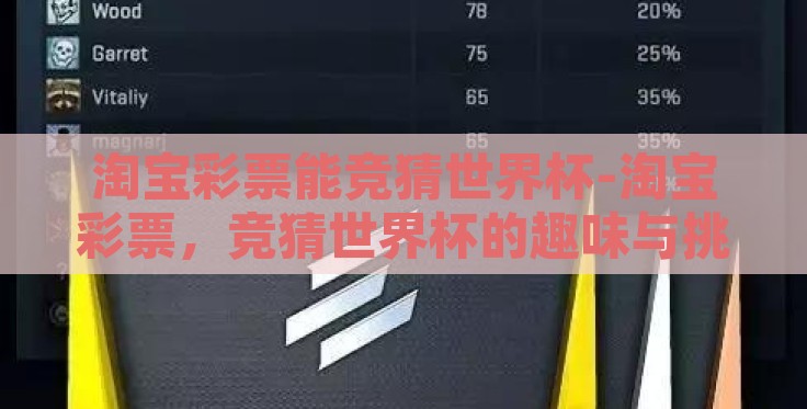 淘宝彩票能竞猜世界杯-淘宝彩票,竞猜世界杯的趣味与挑战 淘宝彩票能竞猜世界杯-淘宝彩票,竞猜世界杯的趣味与挑战