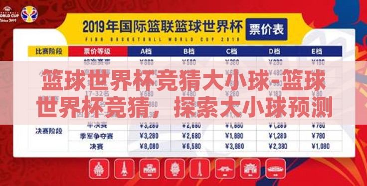 篮球世界杯竞猜大小球-篮球世界杯竞猜,探索大小球预测的魅力与策略 篮球世界杯竞猜大小球-篮球世界杯竞猜,探索大小球预测的魅力与策略