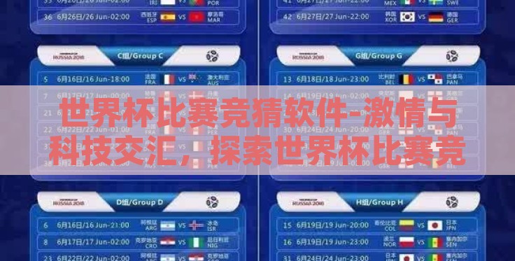 世界杯比赛竞猜软件-激情与科技交汇,探索世界杯比赛竞猜软甲的魅力 世界杯比赛竞猜软件-激情与科技交汇,探索世界杯比赛竞猜软甲的魅力